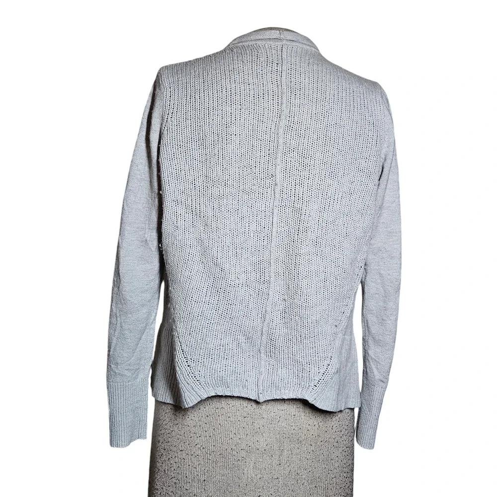 Loft Merino Wool Blend Open Front Sweater Size Small